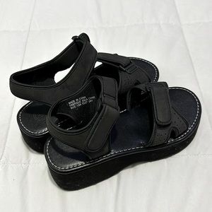 UO Women's Black Alyssa Eva Platform Sandals W6